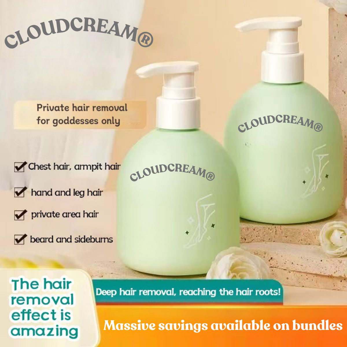 CloudCream private hair removal for all areas