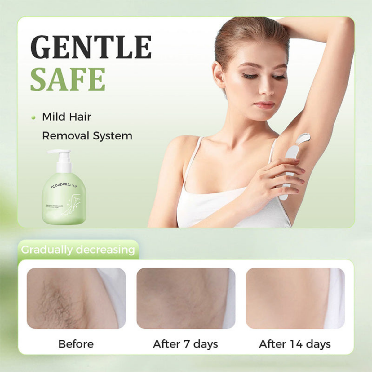 CloudCream gentle and safe hair removal system